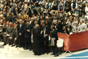 Lucera - Visita di S Santità Giovanni Paolo II 1987 - Piazza Duomo - Foto di Alfredo Colapietra