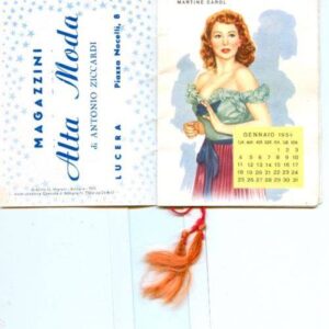 Lucera - Ziccardi A. 1954 - Confezioni - Calendarietto Pubblicitario - Foto di Antonio Iliceto
