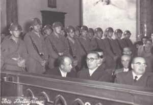 Lucera - Manifestazione patriottica 4 novembre anni 60 - Sen. De Giovine, prof. Giuseppe Bizzarri