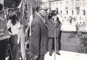 Lucera - Manifestazione patriottica anni 50 - Oratore prof. Giuseppe Bizzarri