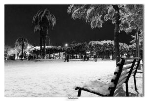 Lucera - Battista Raffaele - Villa comunale innevata 2012