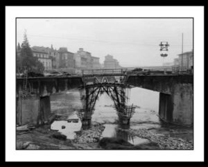 Cavalli Emanuele - Ricostruzione del Ponte alle Grazie - (Firenze, 1950-1955