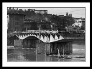 Cavalli Emanuele - Ricostruzione del Ponte alle Grazie - (Firenze, 1950-1955