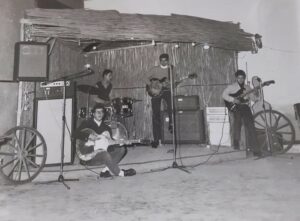 Lucera - I Diafanoidi - Agostino Di Muro guitar, Enzo Pitta bassand vocalist, Michele Losordo guitar, Paolo Testa drums anni 60. Chalet Valle dei Pini.