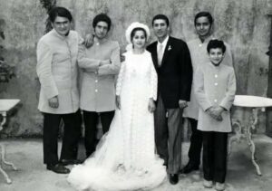 Lucera - Tetta Antonio con Melina patruno, da sinistra Enzo Manna, Enzo Pitta, Filippo Squeo e Pino Volpe - Foto di Anna Pia Martelli