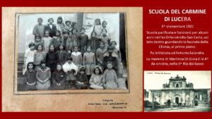 Lucera - Scuola elementare del Carmine - 3^ elementare 1921 - Foto di Marilena Di Gioia